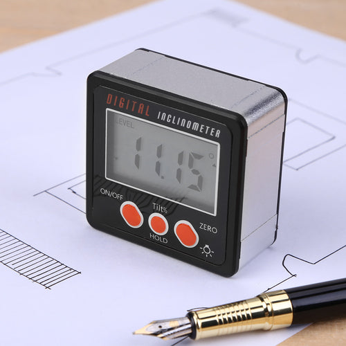 Digital inclinometer angle measuring tool