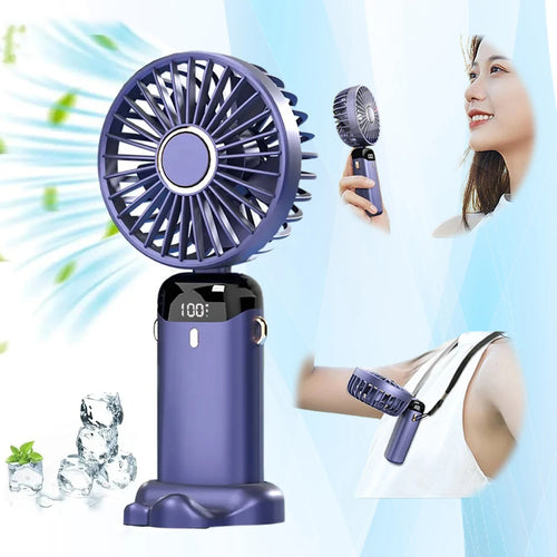 USB Rechargeable Mini Portable Handheld Electric Fan.