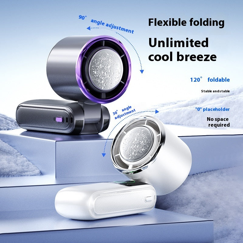 New ‘Ice Pack’ High-Speed Handheld Electric Fan. Speed-Adjustable Folding Mini Fan