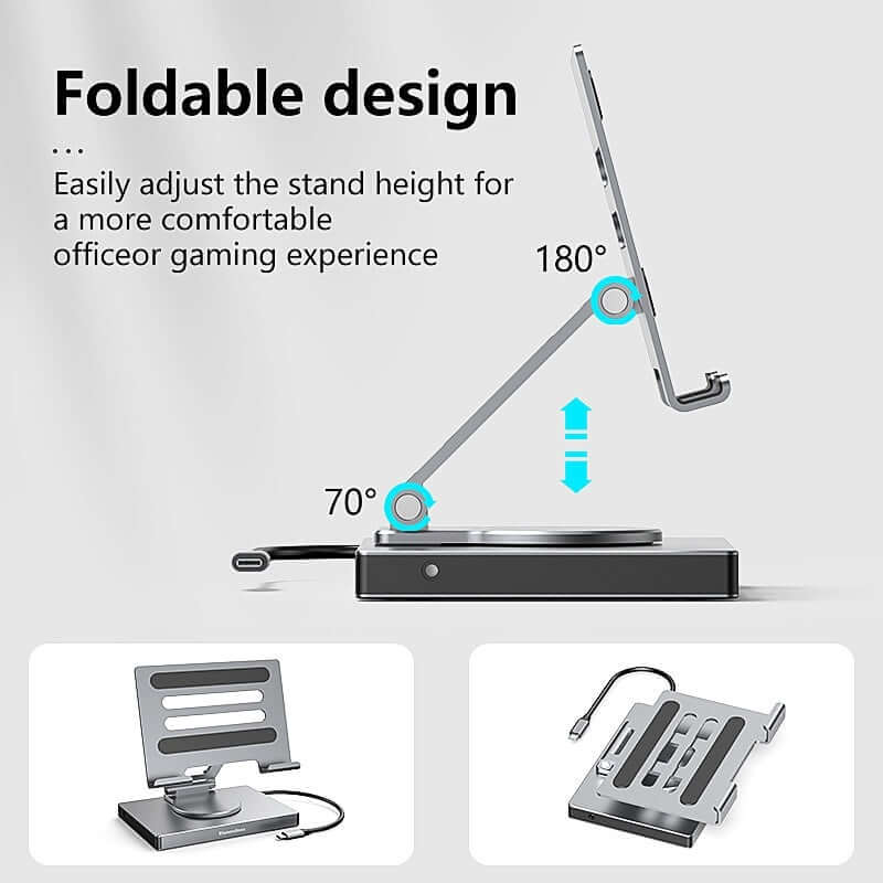 Flat Rotating Bracket Type-c Extension Converter