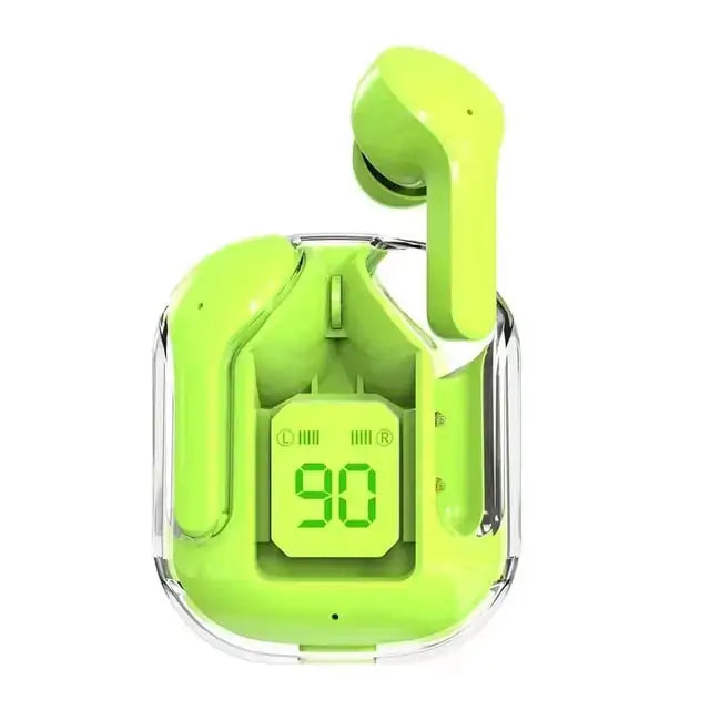 Wireless Transparent Earphones Digital Display