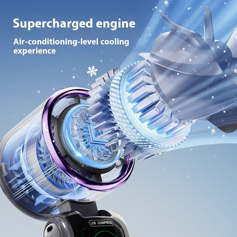 New ‘Ice Pack’ High-Speed Handheld Electric Fan. Speed-Adjustable Folding Mini Fan