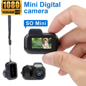 Retro Mini Camera With Screen. Indoor/Home/Outdoor 1080p HD Portable VERY Small Camera with Video Support. Holiday & Gifts.