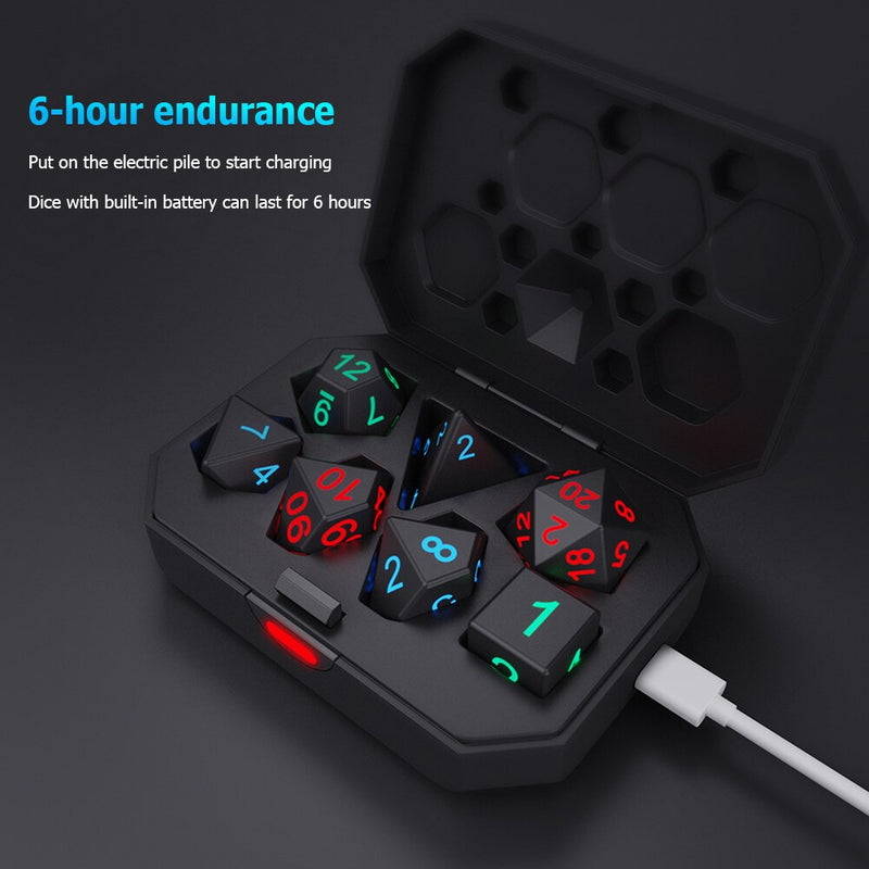 Electronic Luminous LED Dice Set